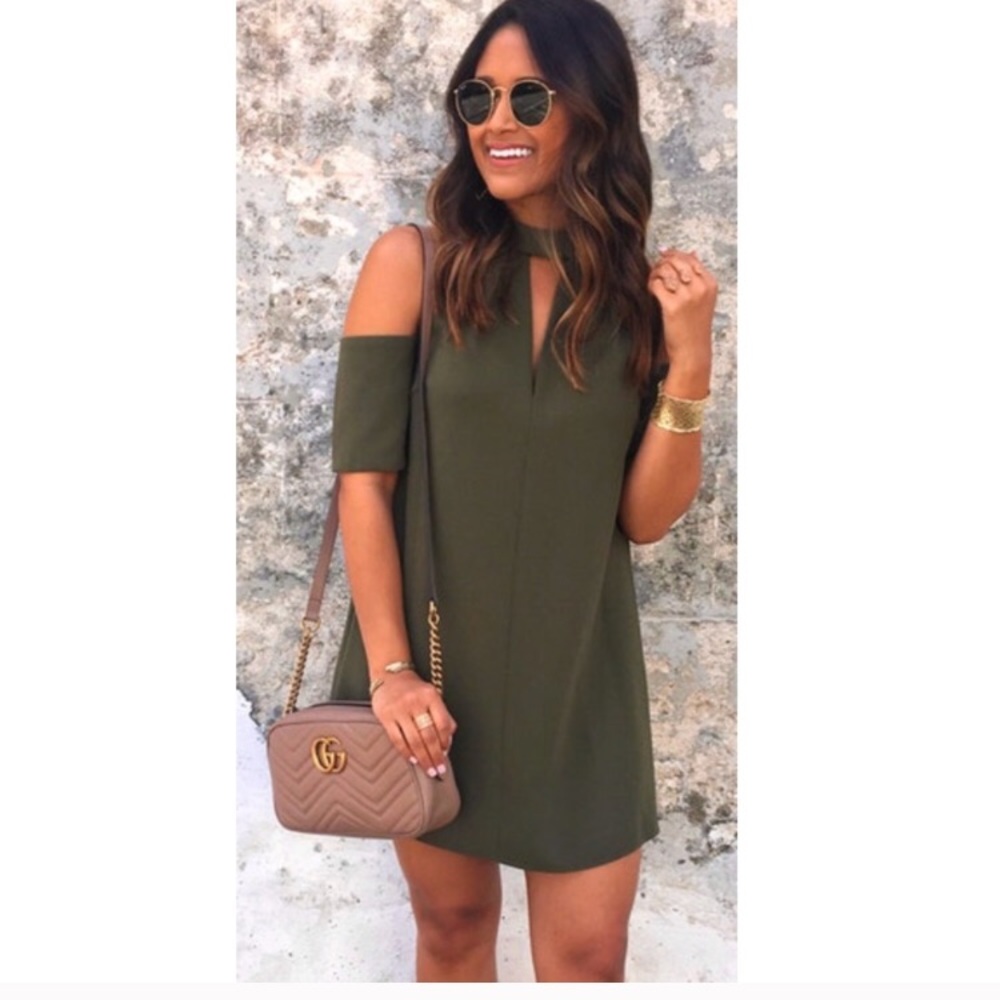 Topshop cold shoulder dress